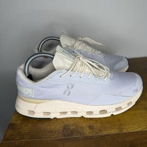 On Cloud Cloudnova Running Shoes Women's Size 10.5 White Beige